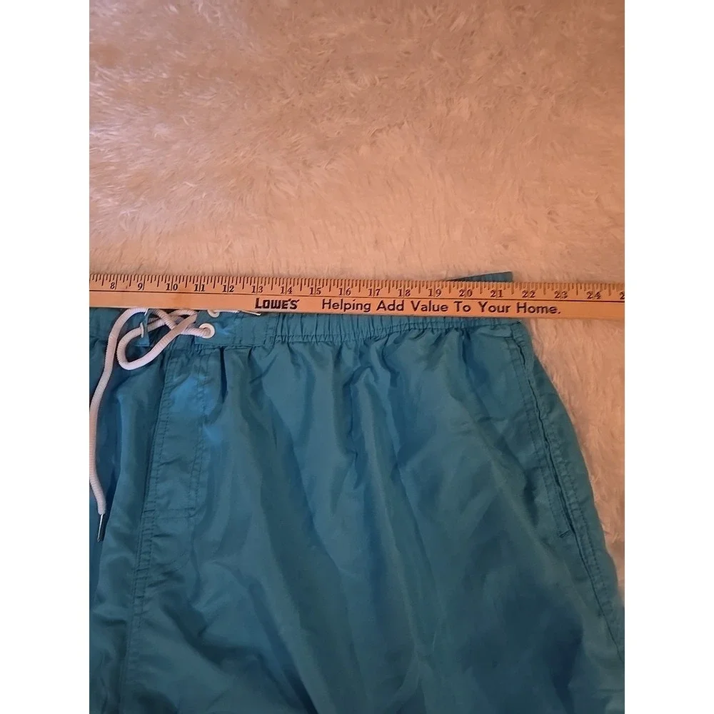 Kailua Surf Board Shorts Mens 5X Green Blue Teal‎ Mesh Lined Swimwear Drawstring